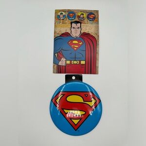 Superman Pins 2 Vintage Look 2 Modern & 1 Large (oversize) DC Superhero